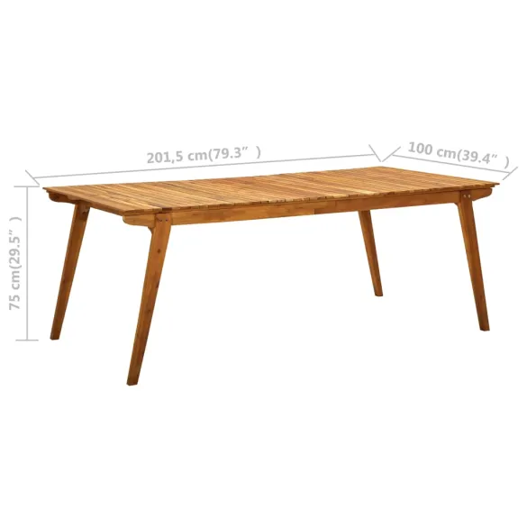 Masă Grădină Lemn Acacia Masiv | Livrare Gratuită