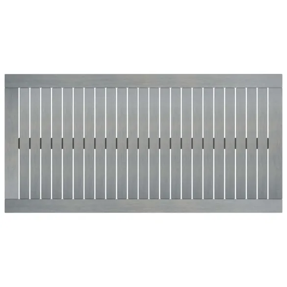 Masă Cafea Exterior Gri - Lemn Acacia Masiv | Livrare Gratuită