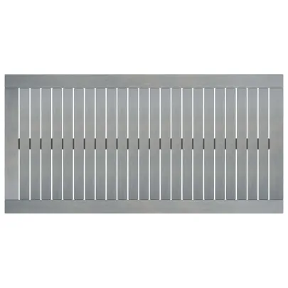 Masă Cafea Exterior Gri - Lemn Acacia Masiv | Livrare Gratuită