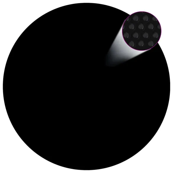 Folie solară plutitoare piscină - negru/albastru - 549 cm - PE