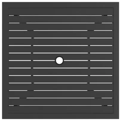 Masă Grădină Antracit Oțel 81x81 cm | Livrare Gratuită