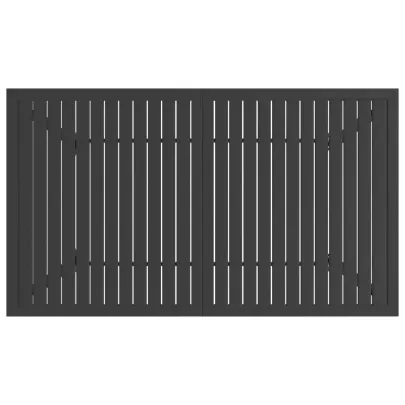 Masă Grădină Antracit 140x80 cm - Oțel | Livrare Gratuită