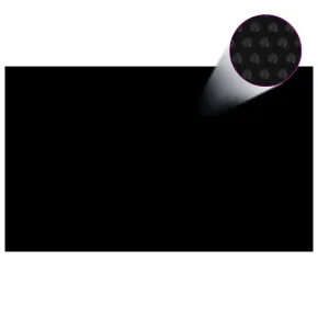Prelată Solară Piscină 1000x600cm - Negru PE | Livrare Gratuită