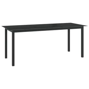 Masă Grădină Modernă - Aluminiu și Sticlă - Livrare Gratuită