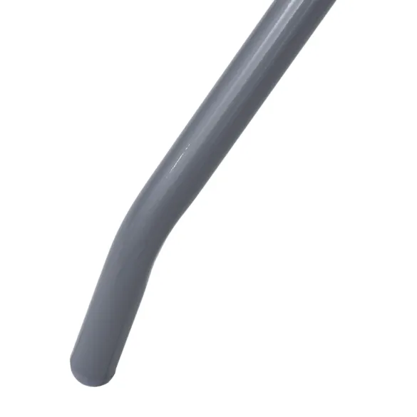 Masă Grădină Rotundă Gri Deschis - Oțel și Sticlă | Comandă Acum