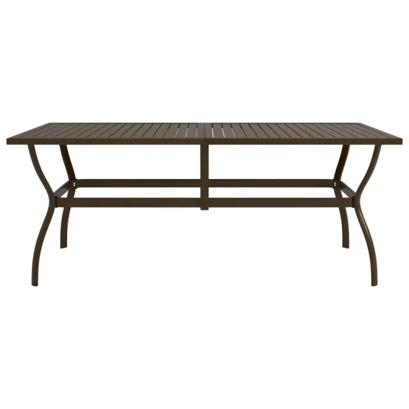 Masă Grădină Oțel - 190x80 cm, Livrare Gratuită