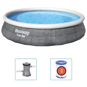 Set Piscină Gonflabilă Fast Set cu Pompă - 396x84 cm | Bestway 2