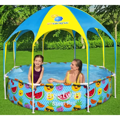Piscină Copii Steel Pro cu Protecție UV 40+ - Livrare Gratuită