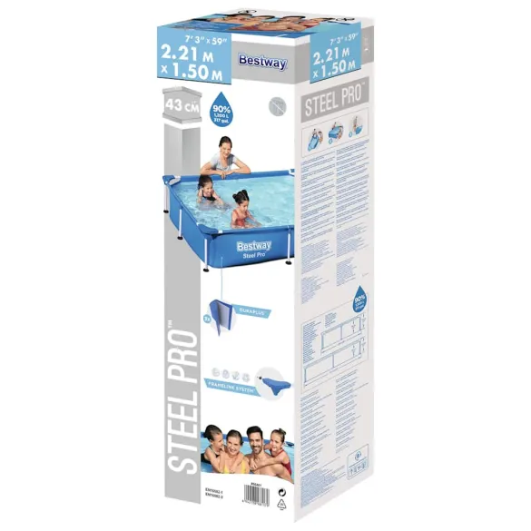 Piscină Steel Pro Bestway - Cadru Oțel, 1200L