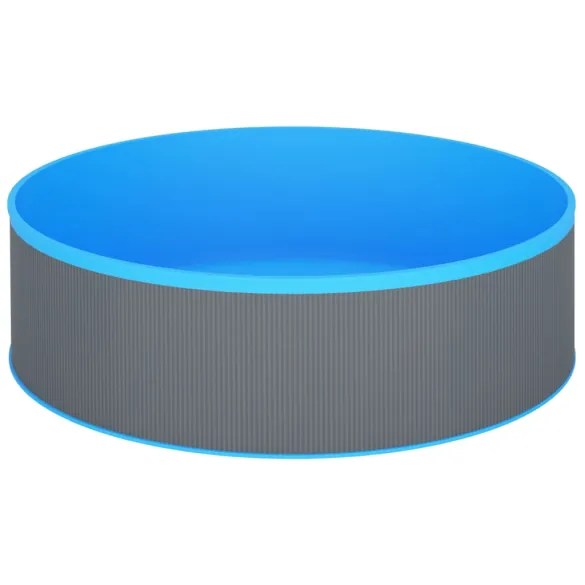 Piscină cu Valuri Gri 350x90 cm | Livrare Gratuită