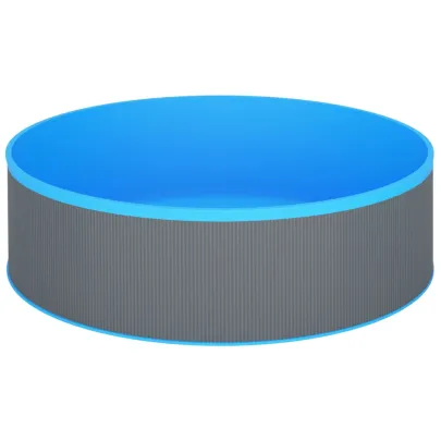 Piscină cu Valuri Gri 350x90 cm | Livrare Gratuită