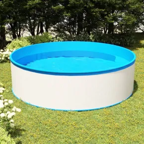 Piscină cu Valuri Albă - 350x90 cm | Livrare Gratuită