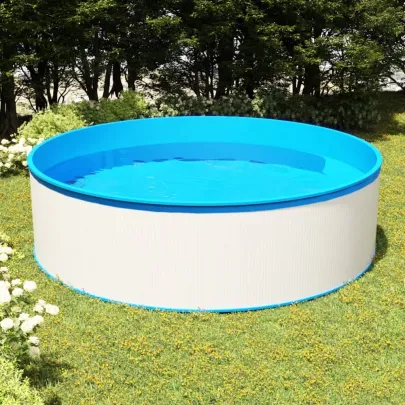 Piscină cu Valuri Albă - 350x90 cm | Livrare Gratuită