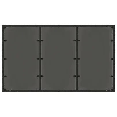 Masă Grădină Sticlă Ratan 150x90 cm | Livrare Gratuită