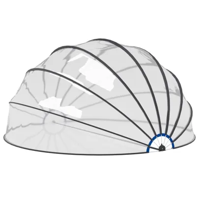Cupolă Piscină 559x275 cm - Protecție Soare & Ploaie