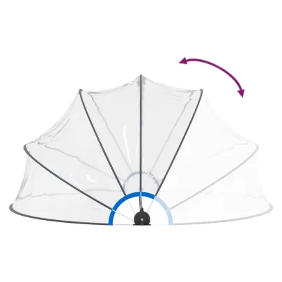 Cupolă Piscină Transparentă 440x220 cm | Livrare Gratuită