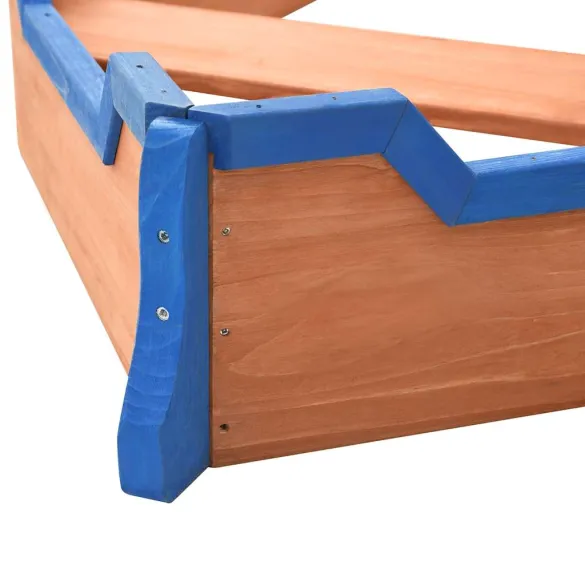 Groapă Nisip Navă Pirați Lemn Brad pentru Copii | Livrare Gratuită