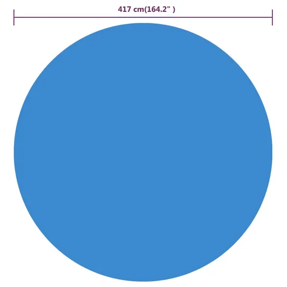 Prelată Solară Piscină 417 cm Albastră - Încălzire Apă