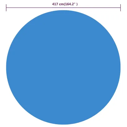 Prelată Solară Piscină 417 cm Albastră - Încălzire Apă