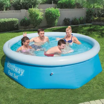 Piscină Gonflabilă Fast Set Rotundă 244x66 cm - Bestway