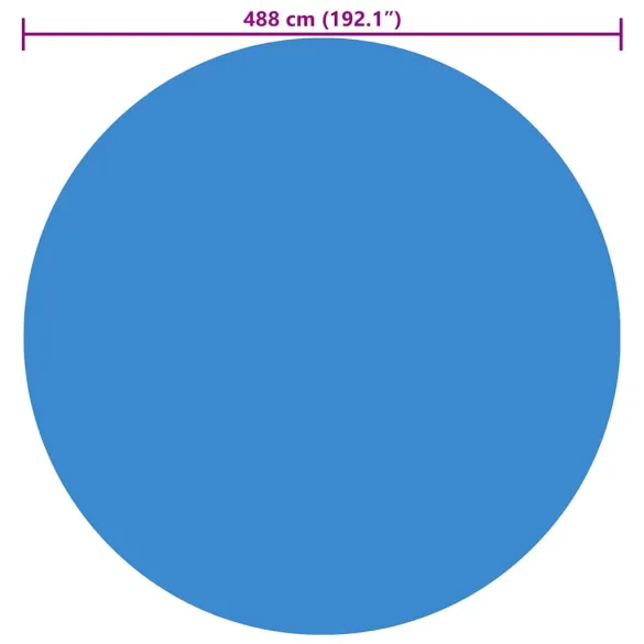 Folie solară rotundă piscină 488 cm - Încălzește apa
