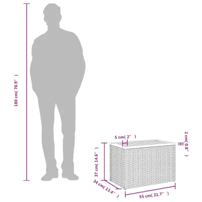 Mese Laterale Grădină 2 Buc - Lemn Masiv și Poliratan | Gratis