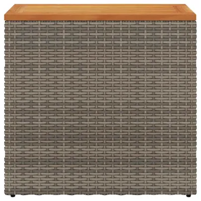 Masă Laterală Grădină Grigie Lemn Acacia | Poliratan