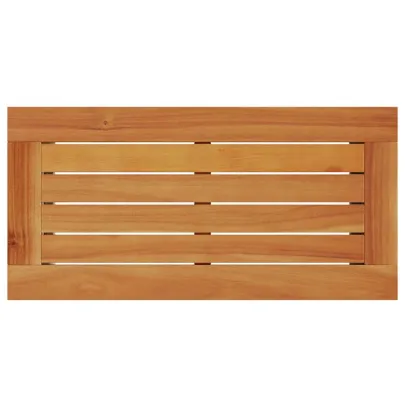 Masă Laterală Grădină Grigie Lemn Acacia | Poliratan