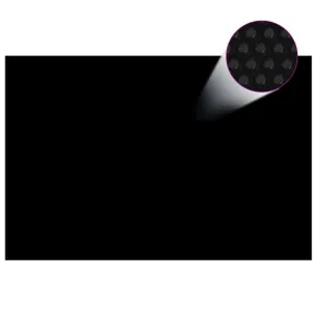 Folie solară piscină 6x4 m negru - Încălzire apă