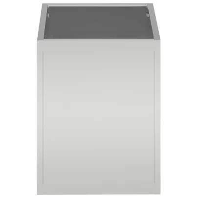 Vază Grădină Argintie Oțel Galvanizat 50x32x40 cm