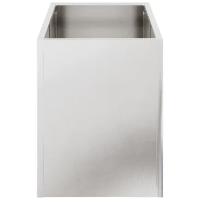 Vază Grădină Argintiu Oțel Inoxidabil 50x32x40 cm