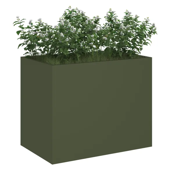 Vază Grădină Industrială Olivengrønn 50x32x40 cm