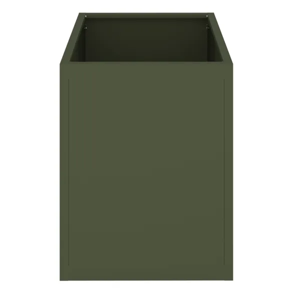 Vază Grădină Industrială Olivengrønn 50x32x40 cm