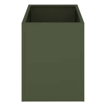 Vază Grădină Industrială Olivengrønn 50x32x40 cm