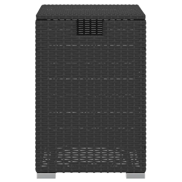 Masă mască rezervor propan negru, poliratan, 40x40x60cm