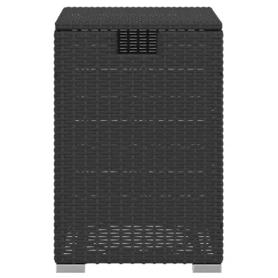 Masă mască rezervor propan negru, poliratan, 40x40x60cm