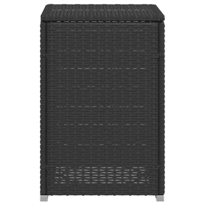 Masă mască rezervor propan negru, poliratan, 40x40x60cm