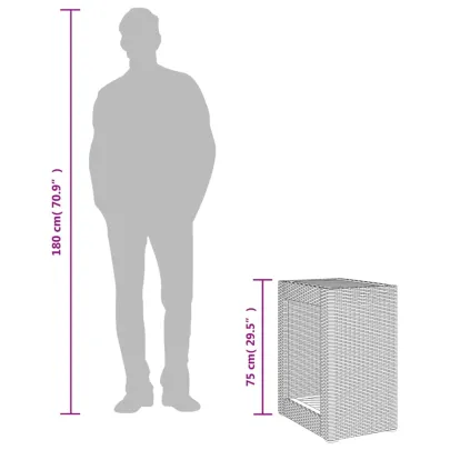 Masă Laterală Grădină Lemn Acacia - Bej - Livrare Gratuită