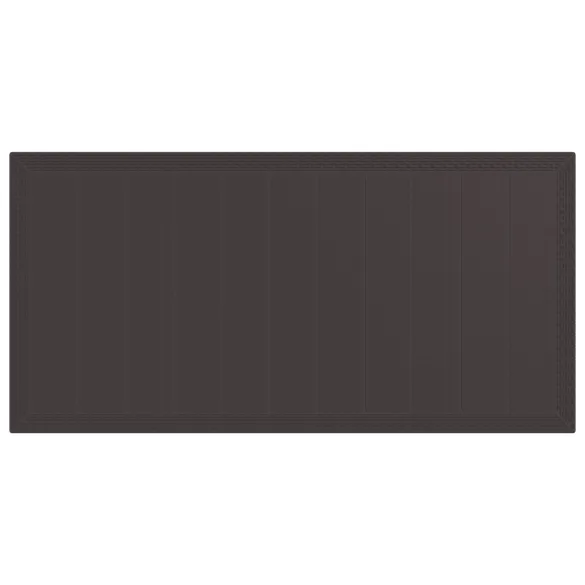 Masă Grădină Maro Poliratan 200x100 cm - Livrare Gratuită