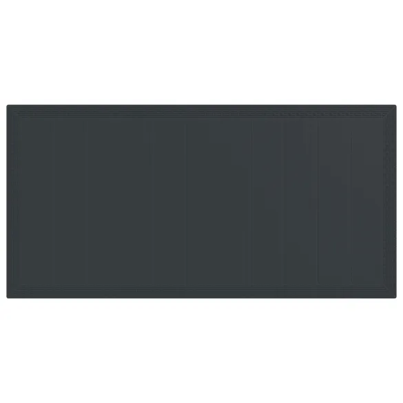 Masă Grădină Antracit Poliratan 200x100 cm | Livrare Gratuită