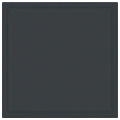 Masă Grădină Antracit 100x100 cm Rattan Poly | Livrare Gratuită