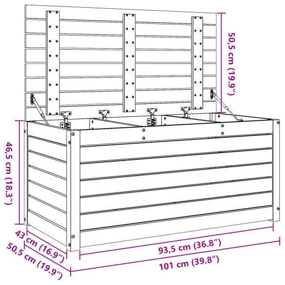 Cutie Depozitare Grădină Maro - Livrare Gratuită