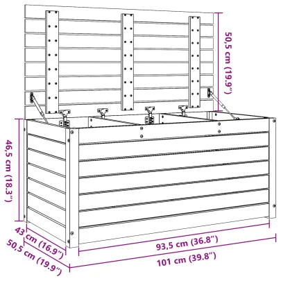 Cutie Depozitare Grădină Maro - Livrare Gratuită