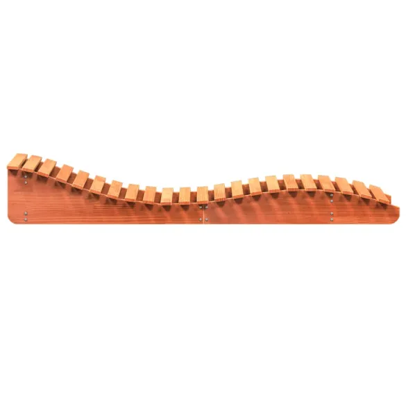 Șezlonguri Lemn Masiv Pin - Set 2 Bucăți - Maro Ceruit