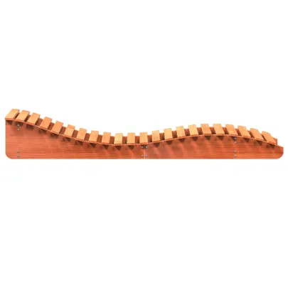 Șezlonguri Lemn Masiv Pin - Set 2 Bucăți - Maro Ceruit