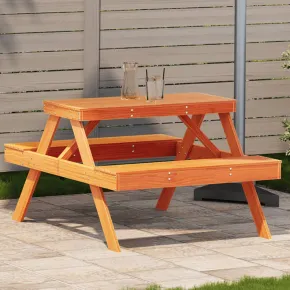 Masă picnic lemn masiv pin - Livrare gratuită