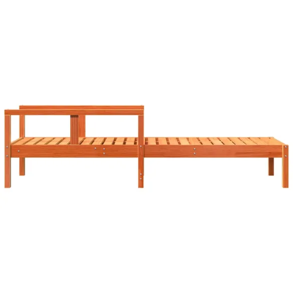 Șezlong Lemn Masiv de Pin - Reglabil, Maro Ceruit - Comandă Acum