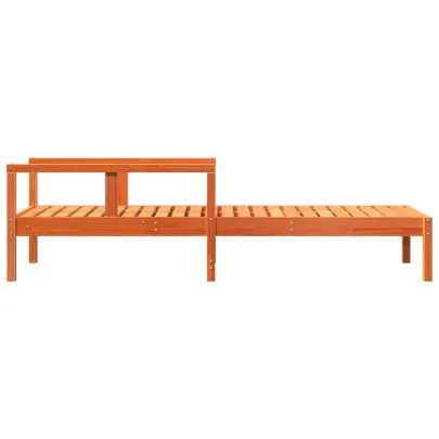 Șezlong Lemn Masiv de Pin - Reglabil, Maro Ceruit - Comandă Acum