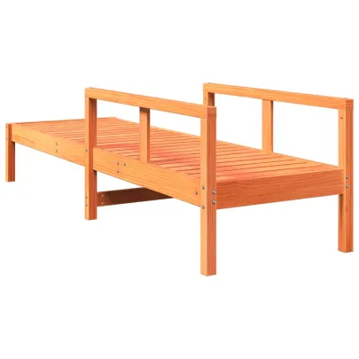 Șezlong Lemn Masiv de Pin - Reglabil, Maro Ceruit - Comandă Acum