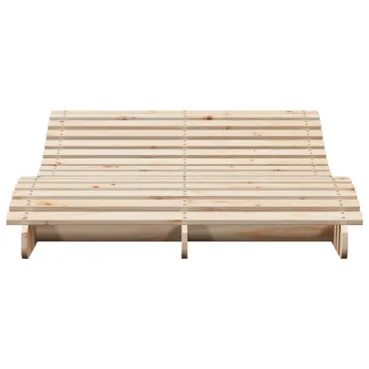 Șezlong Lemn Masiv de Pin - 205x110 cm - Comandă cu Livrare Gratuită